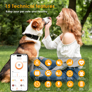 Evcil Hayvan Sağlık İzleyici Gerçek Zamanlı Sağlık İzleme Akıllı IoT Cihazı Darbeye Dayanıklı Şarj Edilebilir B2B OEM Süpermarket Markası için - Product Image 4
