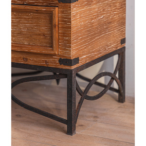 Gran centro de entretenimiento de madera rústica soporte de TV de granja con cajones gabinete de consola de medios para el hogar sala de estar - Product Image 5