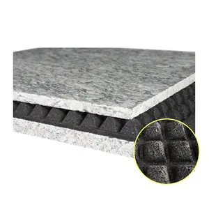 Carreaux de mur en mousse d'insonorisation de haute qualité Mousse insonorisée Panneau de mousse en caoutchouc acoustique Tapis insonorisant