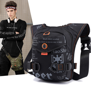 Tendance étanche Sport cuisse pochette sangle goutte <span class=keywords><strong>jambe</strong></span> harnais sac hanche taille sac conception <span class=keywords><strong>moto</strong></span> <span class=keywords><strong>jambe</strong></span> sac <span class=keywords><strong>pour</strong></span> hommes - Product Image 5