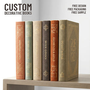 Libros Decorativos para Decoración del Hogar, Libros de Tela de Lino con Tapa Dura, Juego de Libros Estéticos para Decorar la Sala de Estar, Mesa de Centro y Estantes - Product Image 1