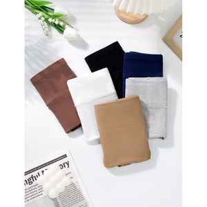 Braguitas de algodón de cintura alta para mujer, color negro, ajuste cómodo, transpirables, paquete de 4. - Product Image 6