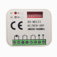 Récepteur à code roulant 2 canaux 9-30V 300-868mhz