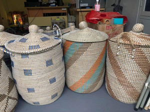 OEM Bamboo <b>Hamper</b> Laundry Seagrass <b>Storage</b> Basket with Lids <b>Hampers</b> for Laundry Seagrass Laundry Basket Made in Vietnam Best Pr - Product Image 4