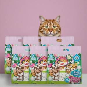 Litière pour chat à base de lait de bulle écologique, saveur thé au lait, pour chat de tous âges - OEM/ODM disponible - Product Image 1