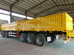 Trung Quốc Nhà cung cấp bán hàng bên tường hàng rào loại bán Trailer 40-60 tấn hàng hó<span class=keywords><strong>a</strong></span> xe tải phẳng tailer làm bằng thép - Product Image 5