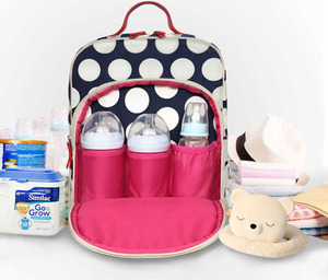 Bolsa grande para pañales de bebé, bolsa para madres, mochila para pañales de lona para mamá - Product Image 1