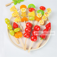 Ensemble de brochettes de fruits artificiels réalistes, durables, pour centres de table, accessoires de photographie culinaire, décoration de buffet pour organisateurs d'événements