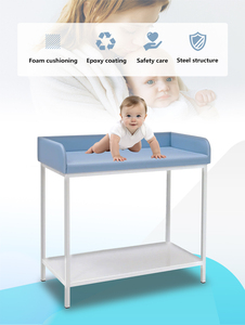 Lits <span class=keywords><strong>d</strong></span>'<span class=keywords><strong>hôpital</strong></span> pour soins aux nouveau-nés avec cadre en acier peint et table à langer pour bébé - Product Image 5