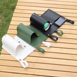 Hanging Storage Bag for Outdoor <b>Camping</b> Pu Leather Side Pocket Bedside Use Chair Storage - Product Image 3