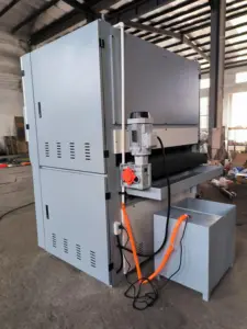 Mesin Deburring pemoles otomatis pengamplasan logam lembaran Panel Industri