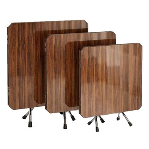 <b>Folding</b> Dining <b>Table</b> <b>Round</b> Wood Grain 4 8 Person Small Apartment Multi Functional Extendable Home Use - Product Image 3