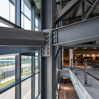 Salle d'exposition moderne en structure acier préfabriquée – Bâtiment métallique de luxe durable, conception personnalisée