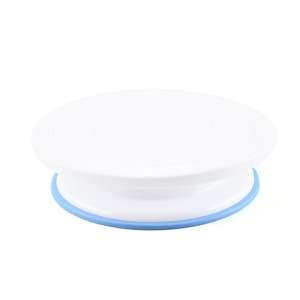 Lixsun Plaque de montage de gâteau Fond plat Table de montage en plastique Porte-gâteau d'<span class=keywords><strong>anniversaire</strong></span> antidérapant Plaque rotative Outil de cuisson - Product Image 2