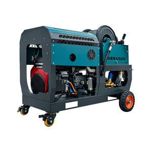 <span class=keywords><strong>Machine</strong></span> de nettoyage des égouts AMJET 300 bar 30 lpm, équipement commercial de lavage de canalisations, tuyau de 80 m, télécommande, service de canalisation - Product Image 3