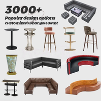 Bancs de restaurant commerciaux sur mesure, sièges rembourrés pour café, bar, restaurant