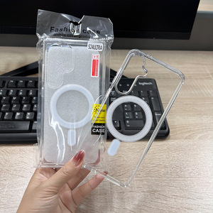 Étui de téléphone transparent magnétique en cristal pour <span class=keywords><strong>Samsung</strong></span> <span class=keywords><strong>Galaxy</strong></span> S26 S25 S24 S23 <span class=keywords><strong>S22</strong></span> S21 Plus <span class=keywords><strong>Ultra</strong></span> FE Edge, coque transparente magnétique - Product Image 3
