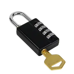 Gembok Campuran Seng Kunci 4 Dial Keselamatan Logo Kustom dengan Kunci Utama