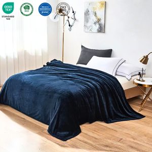 Couverture en peluche OEM à prix d'usine pour chambre à coucher, douce, 100 % polyester, en sherpa, flanelle, polaire et corail - Product Image 1