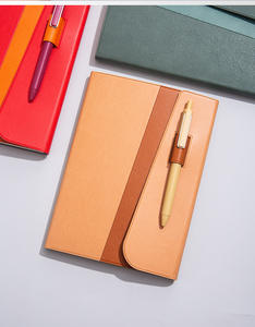 New Notebook <b>Gift</b> <b>Set</b> PU Leather Business Event <b>Gift</b> A5 Thickened Office Notebook with Silk Screen Printing Portable - Product Image 3