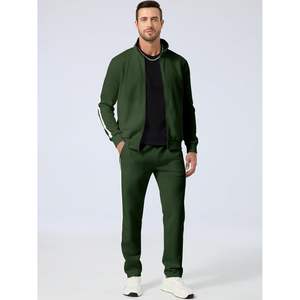 Survêtement personnalisé 2 pièces à fermeture éclair pour hommes, tenues de sport coupe-vent en nylon avec logo, sweat-shirt imperméable, joggers, pantalons de survêtement - Product Image 1