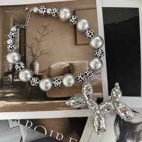Collier ras du cou fantaisie pour femme avec pendentif mignon motif zèbre, perles argentées, chien ballon, boule disco, teckel, idéal pour les fêtes et comme cadeau