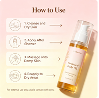 Huile corporelle hydratante personnalisée en petite quantité, beurre de karité, légère, facile à absorber, application quotidienne, soin de massage, pour femmes, tous types de peau