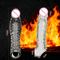 Funda para Pene TT FOREST para Retrasar la Eyaculación y Extensión del Pene, Juguete Sexual de Silicona Impermeable
