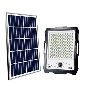 Reflector Solar de seguridad CCTV para exteriores, luz nocturna de 400W con cámara, sensor de alta potencia para jardín, gran casa, área público