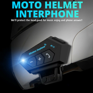 BT12 Helmet Headphone <strong>Wireless</strong> Motorcycle <strong>Headset</strong> <strong>Wireless</strong> Intercom Motor Bike Earphone Noise Reduction Microphone <strong>MIC</strong> - Product Image 4