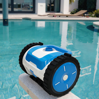 Robot nettoyeur de piscine automatique R5 Balayeuse de piscine murale pour grande piscine creusée, comprend un tuyau de 40 pieds et des accessoires complets