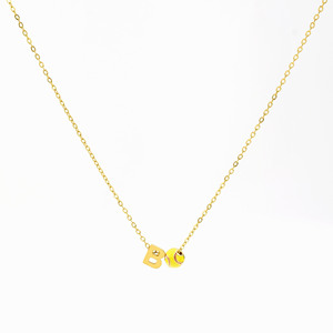 สร้อยคอจี้ตัวอักษร A-Z ดีไซน์เรียบง่ายทันสมัย ชุบทอง สร้อยคอ unisex ไทเทเนียมสตีล ขายส่ง เครื่องประดับแฟชั่น - Product Image 6