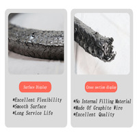 Joint résistant au feu de bande de graphite flexible de support adhésif pour le joint de dilatation de bride de conduit
