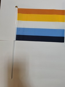 Banderas <span class=keywords><strong>de</strong></span> Mano con Asta <span class=keywords><strong>de</strong></span> 14*21cm, 100% Poliéster, Económicas, con Diseño <span class=keywords><strong>de</strong></span> Orgullo Gay, Aromático, Asexual y Aroace - Product Image 4