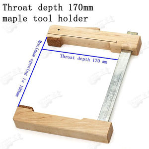 Pince à gorge profonde en fer et bois d'érable massif, fabriquée à la main, pour ponts de guitare, <span class=keywords><strong>violoncelle</strong></span> et violon, fixation en bois en forme de F pour le travail du bois - Product Image 5