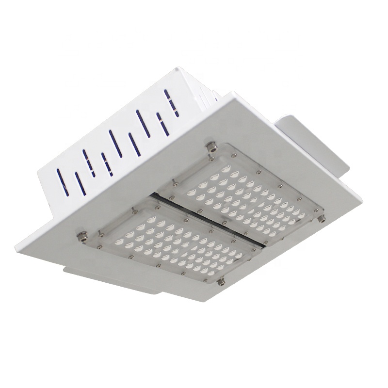 Led ışık 150 watt 150 w 200w su geçirmez ip65 meanwell sürücü led'i sel smd kare gölgelik aydınlatma armatürü benzin istasyonu