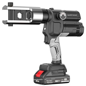 Pince à sertir <span class=keywords><strong>hydraulique</strong></span> électrique rechargeable au lithium Nanwei 21V, 500 bars, course de 12,0 mm pour câbles et bornes en cuivre - Product Image 1