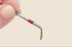 Biji telinga magnetik berlapis emas 24K 1000 buah/kantong terapi aurikular Kelas I bersertifikasi CE dalam obat Tiongkok - Product Image 4