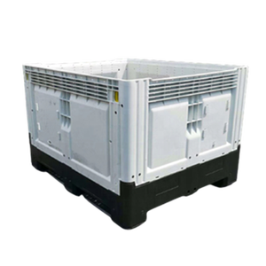 high quality hdpe heavy duty large transport industry collapsible plastic pallet box