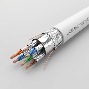 สายเคเบิลอีเธอร์เน็ตในอาคาร Hanwei รุ่นพรีเมียม Cat6A F/UTP ป้องกันสัญญาณรบกวน ขนาด 23AWG LSZH สีขาว ยาว 305 เมตร รองรับความเร็ว 10Gbps รุ่น CCS-65FG004-LNWH-R305 - Product Image 2