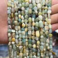Vente en gros de perles de pierre de forme irrégulière de 6 à 8 mm, perles de pierre d'agate améthyste en forme de copeaux, perles de pierres précieuses pour la fabrication de bijoux