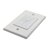Plaque murale flexible en silicone pour passage de câbles, norme américaine 1 gang