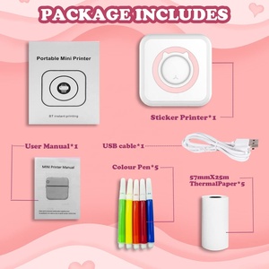 Máy In Nhiệt Cầm Tay Giấy In Mini Máy In Nhiệt Bỏ Túi Ảnh Máy In Di Động Ghi Nhớ 58Mm - Product Image 6