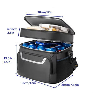 Luxus-Kühltasche des Gold Plus-Lieferanten Premium Schwarzer Flaschen öffner Pearl Cotton Handmade Soft PEVA Thermal Tote Handmade <span class=keywords><strong>Cooler</strong></span> - Product Image 2