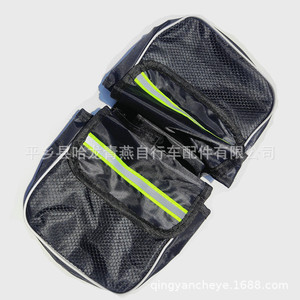 Bicycle Front <b>Frame</b> Bag 17cm x 15cm Waterproof Cycling Accessory Mesh Storage Pouch - Product Image 5