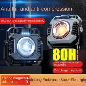 Lámpara LED multifuncional recargable para acampar, lámpara de trabajo COB de doble cara para exteriores, lámpara para tienda de campaña, lámpara de detección portátil - Product Image 2