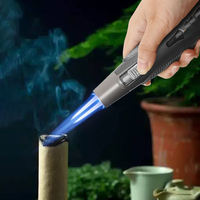 Nouveau Briquet JOBON de Luxe à Double Flamme Jet, Rechargeable, Logo Personnalisé, pour Cigarettes et Cigares, avec Fenêtre de Niveau de Gaz Visible, en Métal, Idéal pour Cadeaux Promotionnels