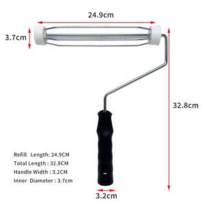 <span class=keywords><strong>Rodillo</strong></span> de Pintura con Marco de Alambre ANST de 7, 9 y 10 Pulgadas, 5 Alambres, Varilla de 6 mm de Diámetro, Acero Inoxidable Galvanizado, Industrial, DIY, OEM, Personalizado - Product Image 5