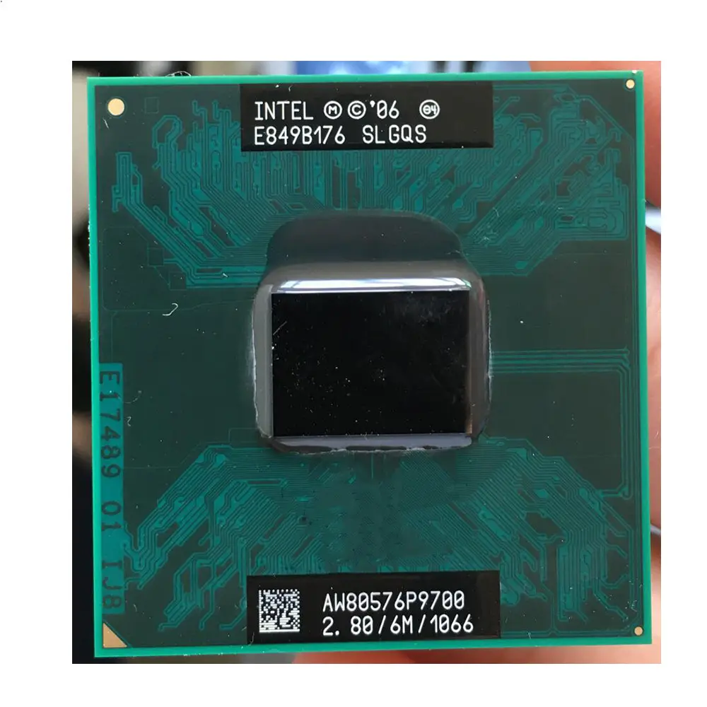 Per Intel Core 2 Duo Mobile P9700 SLGQS 2.8 GHz Dual-Core Dual-Thread di CPU Processore 6M 25W Socket P