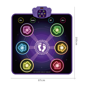 Novedad Gag Electronic Pad Light up 6-Button Wireless Bluetooth Music Dance 5 Modos de juego Light Dancing Blanket Juguetes - Product Image 2